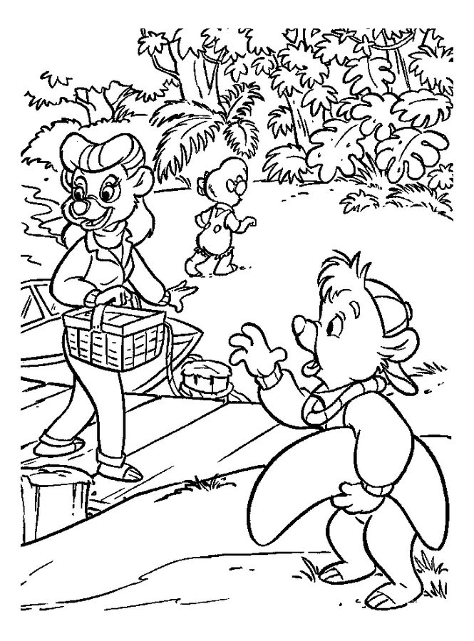 tailspins coloring pages - photo #36