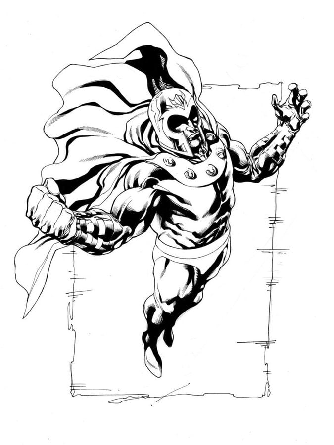 Coloring pages: Magneto, printable for kids &amp; adults, free