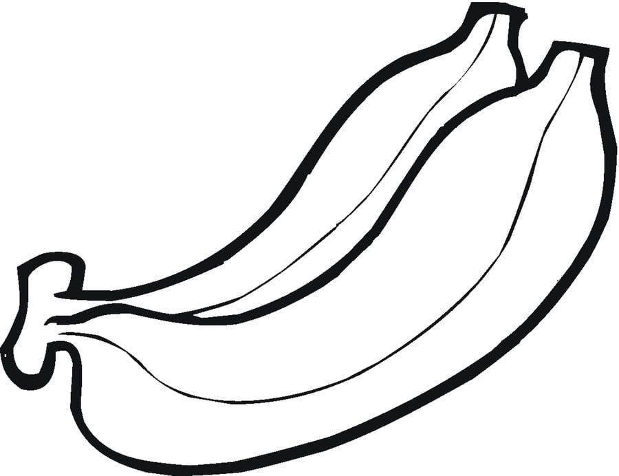 Ausmalbilder: Bananen