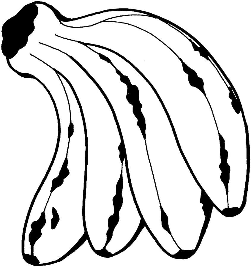 Ausmalbilder: Bananen