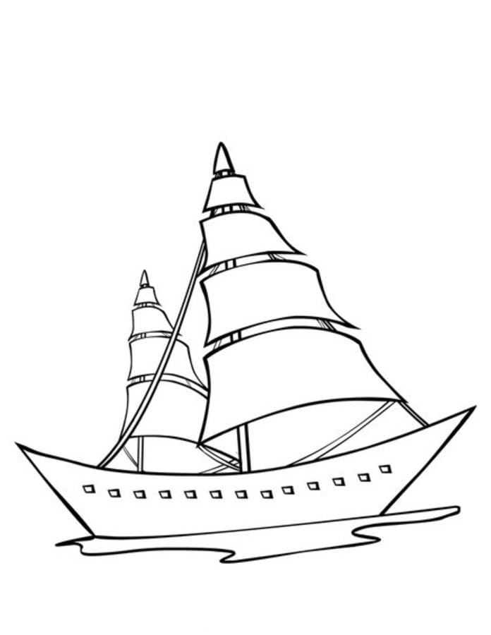 Disegni da colorare: Imbarcazione