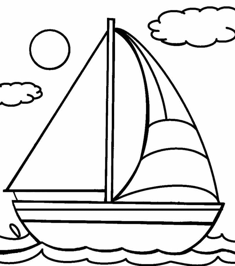 Dibujos para colorear: Barco