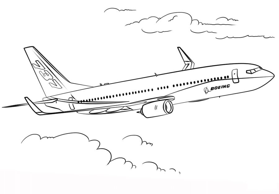 Ausmalbilder: Boeing