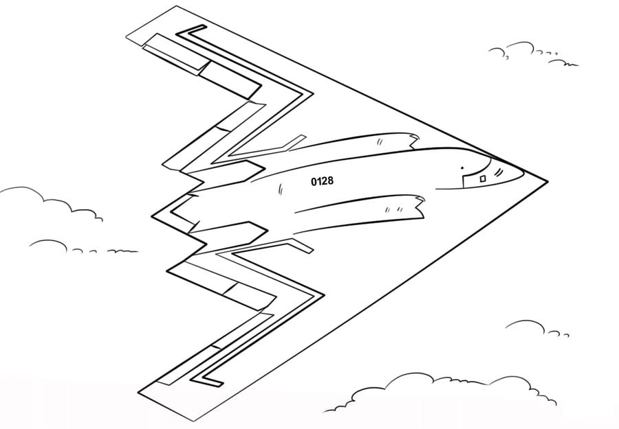 Coloring pages: Bomber 1