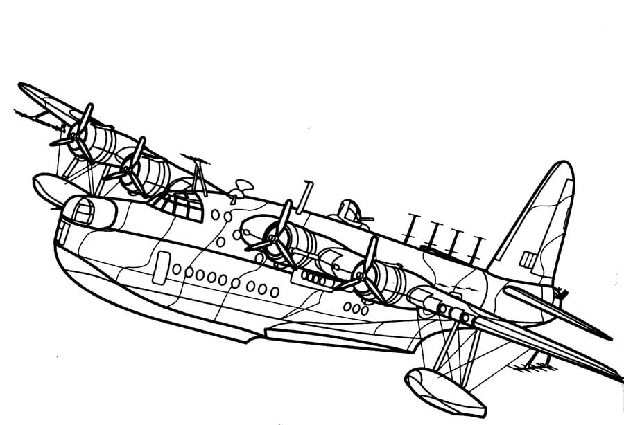 Coloring pages: Bomber 2