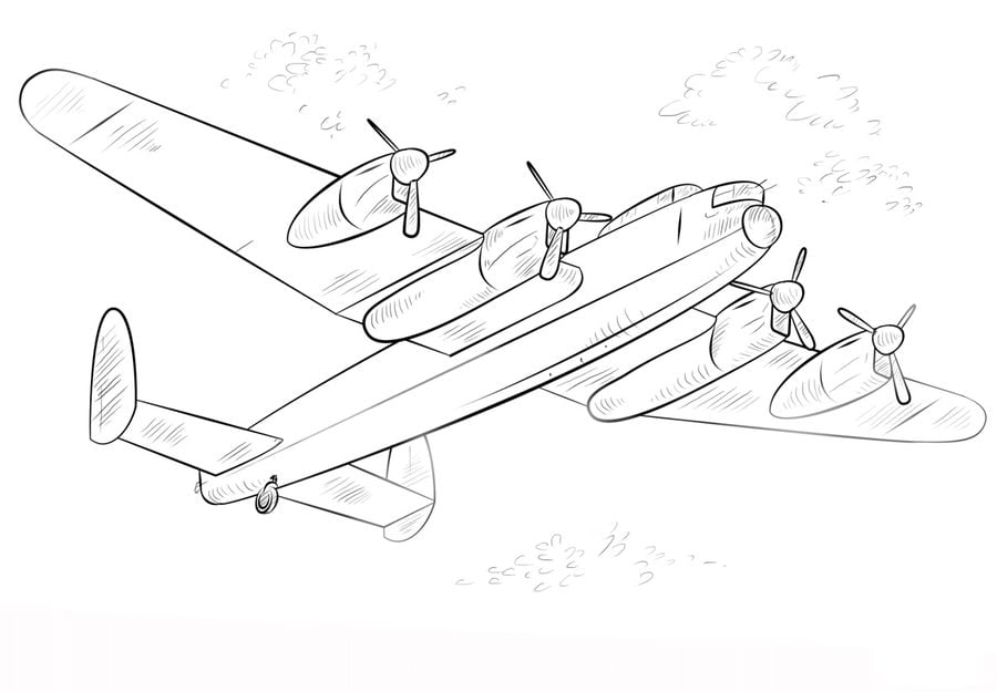 Coloring pages: Bomber 5