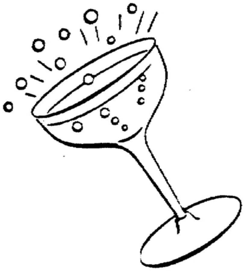 Coloring pages: Champagne