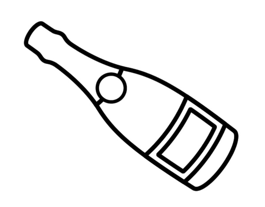 Disegni da colorare: Champagne 5