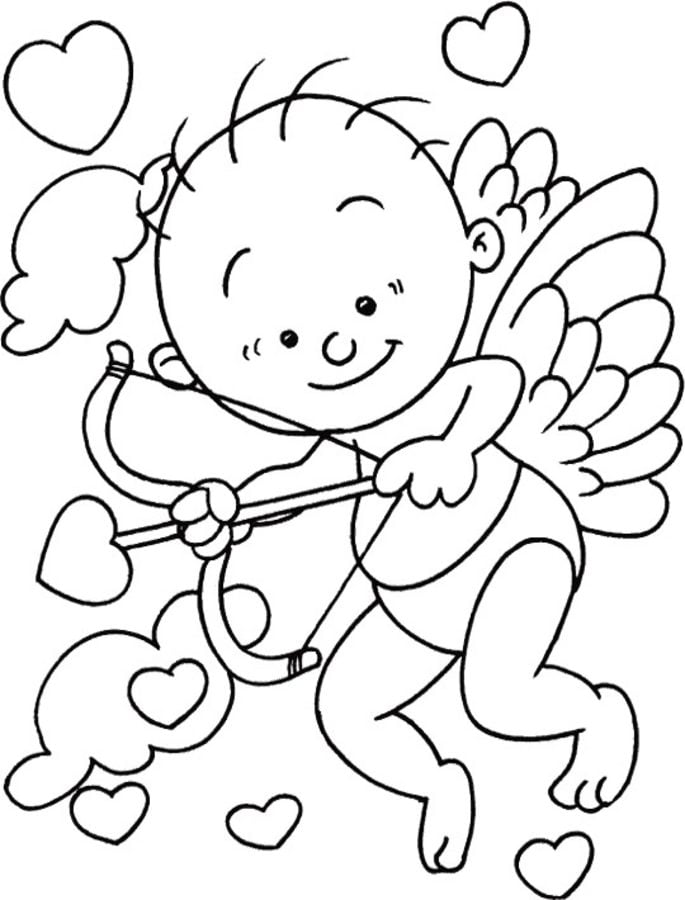 Dibujos para colorear: Cupido