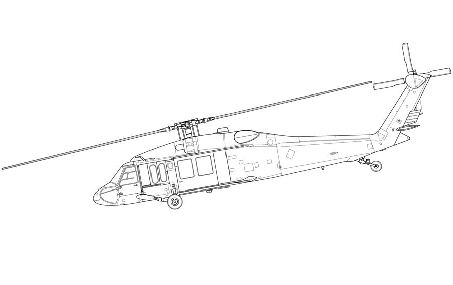 Coloring pages: Helicopter