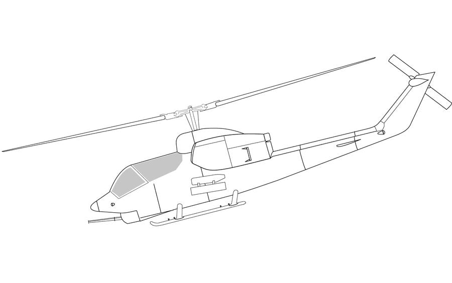 Dibujos para colorear: Helicóptero
