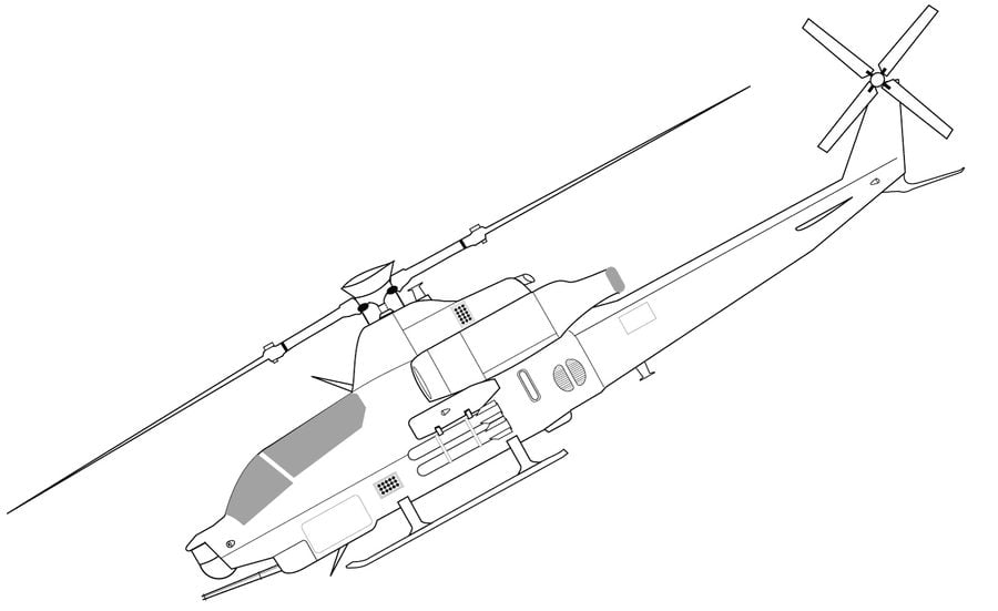 Coloring pages: Helicopter