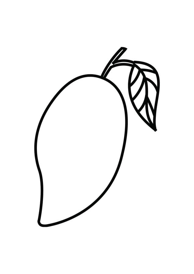 Dibujos para colorear: Mango