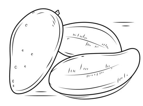 Coloring pages: Mango