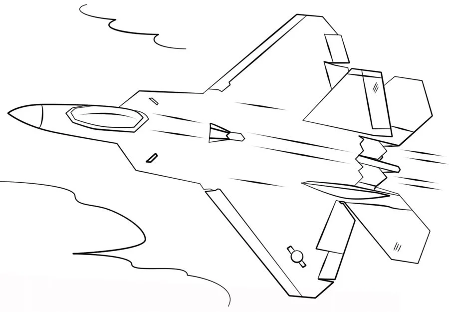 air force planes coloring pages