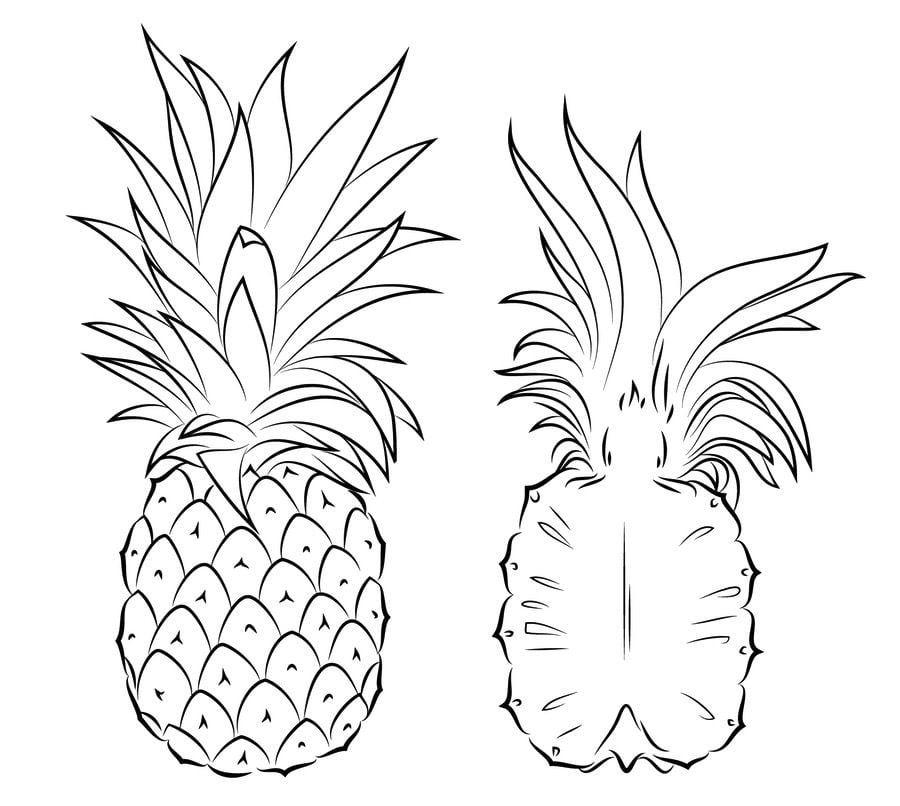 Disegni da colorare: Ananas