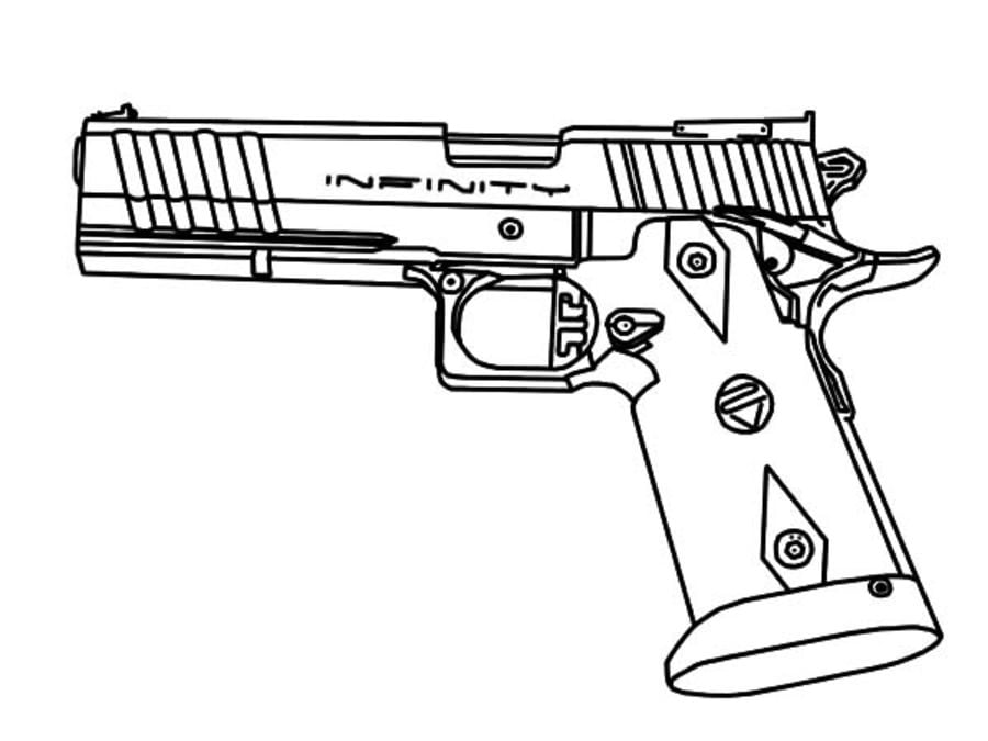 Disegni da colorare: Pistola 3