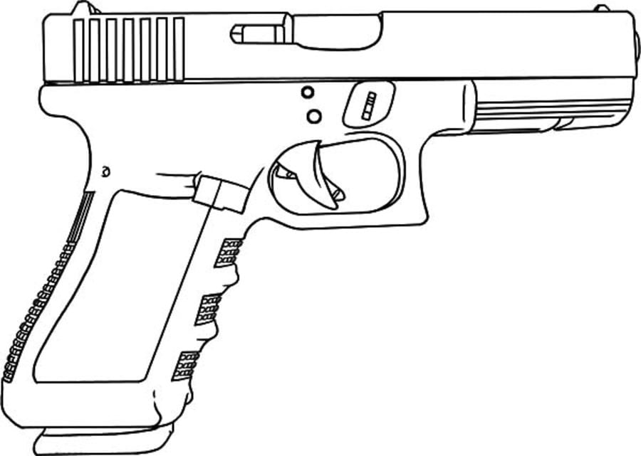 Coloring pages: Pistol