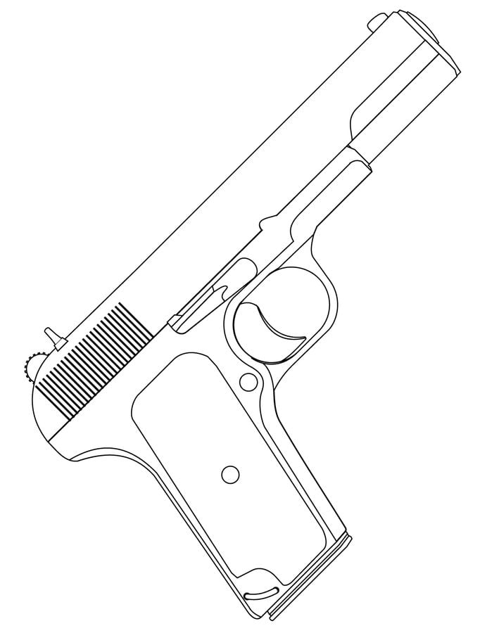 Disegni da colorare: Pistola 7