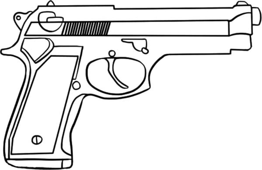 Dibujos para colorear: Pistola