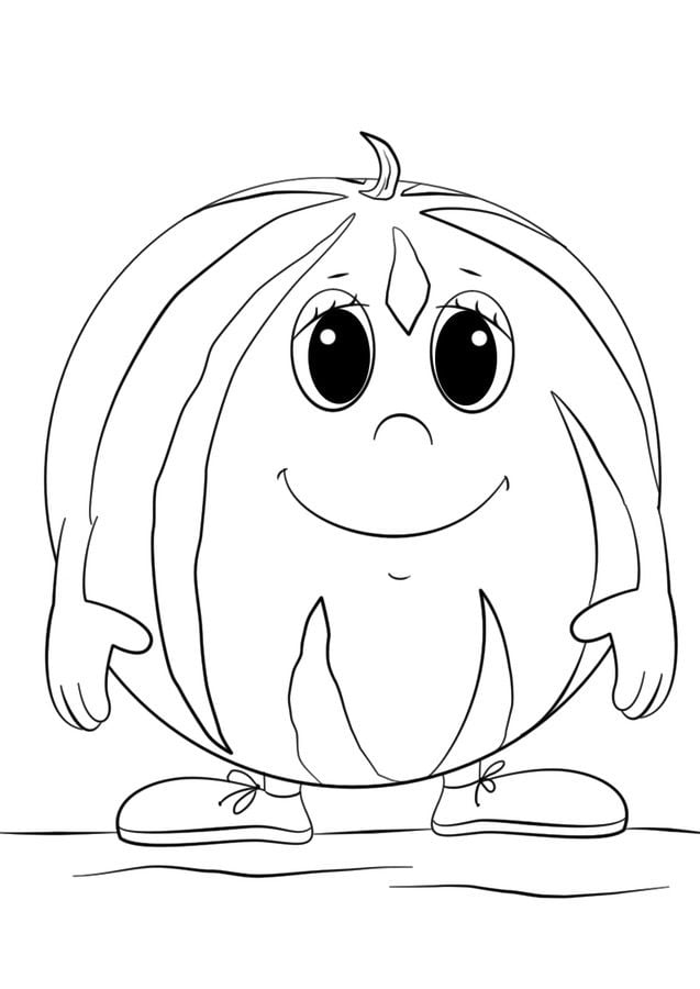 Coloring pages: Watermelon 10
