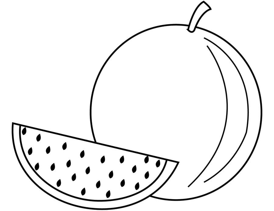 Coloring pages: Watermelon 1