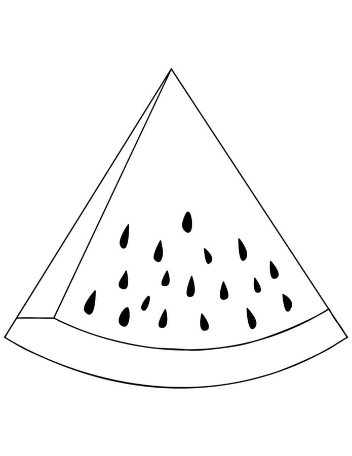 Coloring pages: Watermelon 7