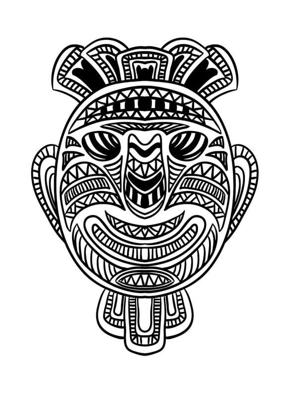 Coloring pages for adults: Africa