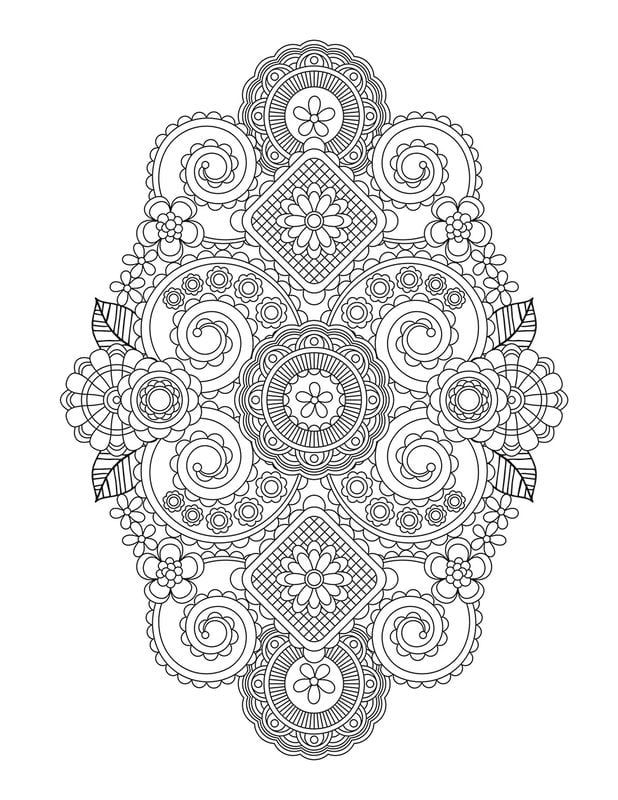 Coloring pages for adults: Arabesque 10