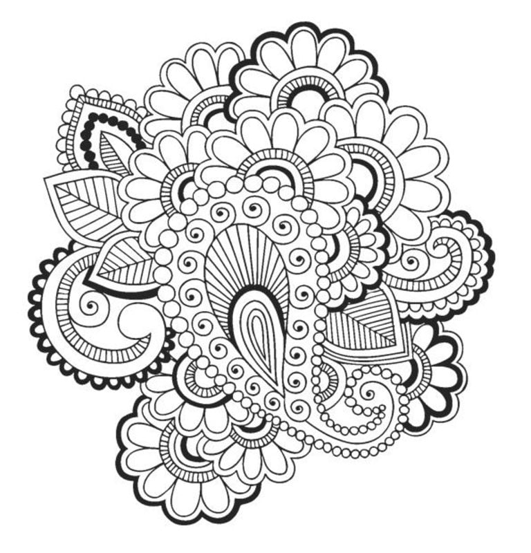 Coloring pages for adults: Arabesque 7