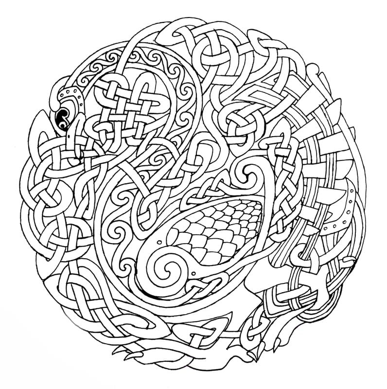 Coloring pages for adults: Arabesque 6