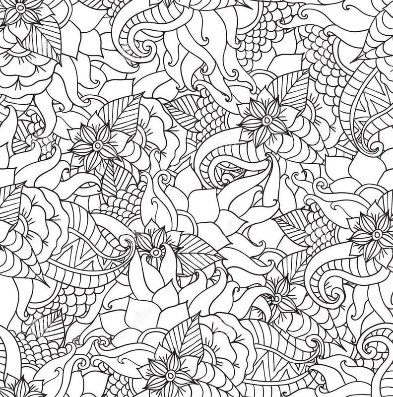 Coloring pages for adults: Arabesque 4