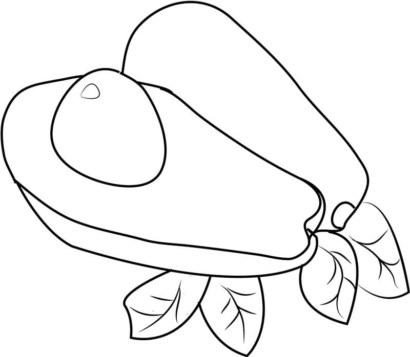 Coloring pages: Avocado