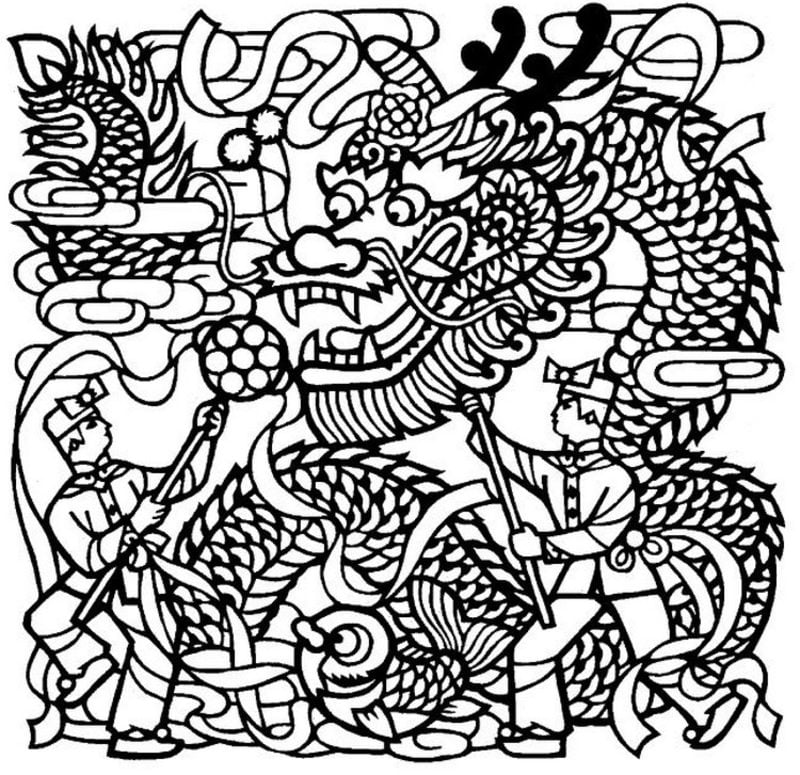 Coloring pages for adults: Asia