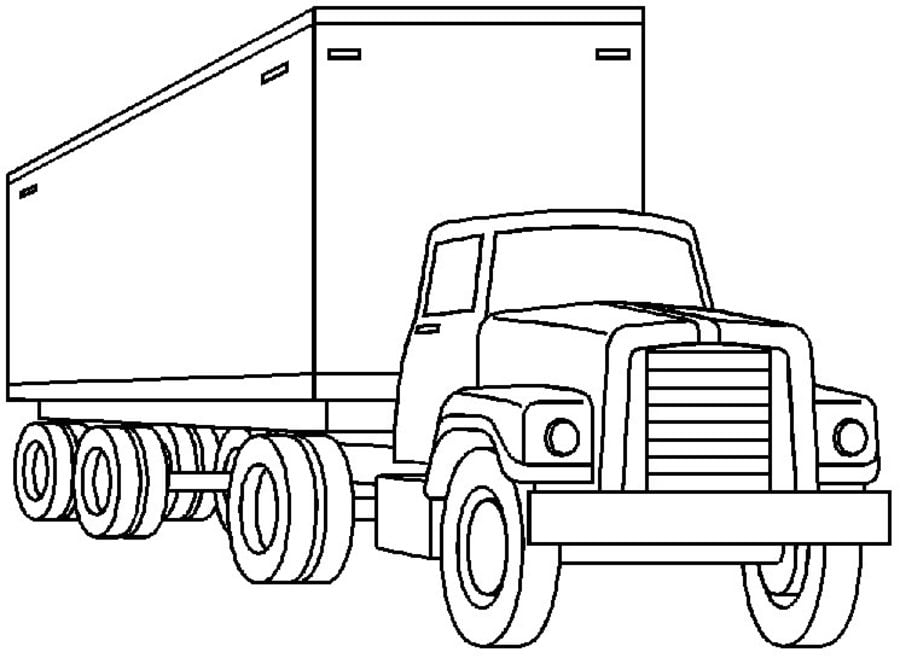Ausmalbilder: Lastkraftwagen