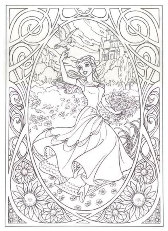 Coloring pages for adults: Disney