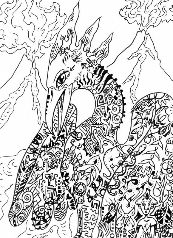 Coloring pages for adults: Fantasy