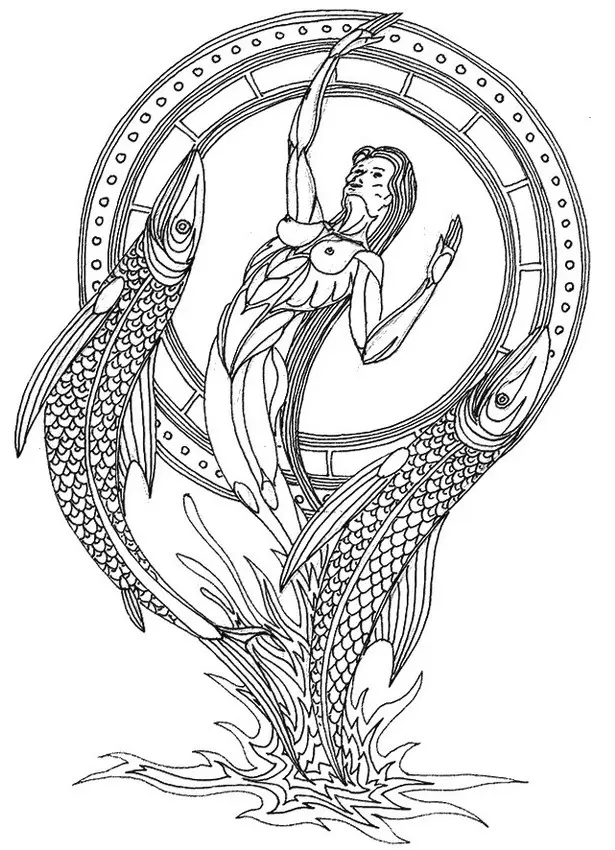 Kolorowanki dla dorosłych: Znaki zodiaku 4