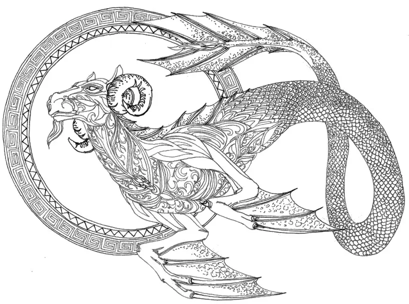 Kolorowanki dla dorosłych: Znaki zodiaku 6