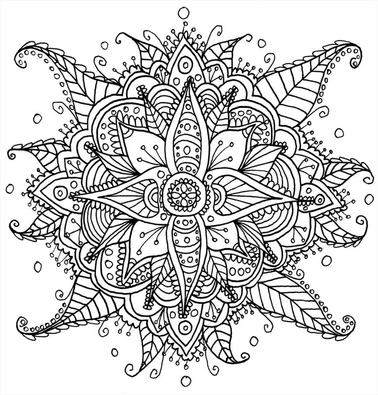 Coloring pages for adults: Flowers