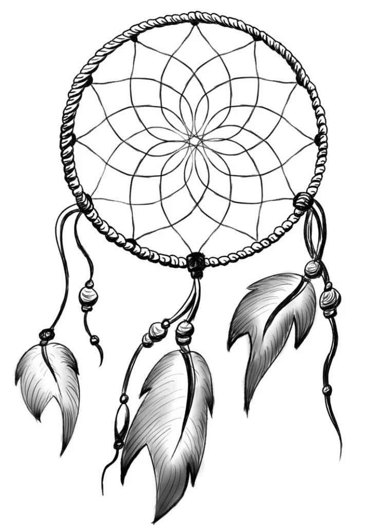 Coloring pages for adults: Dreamcatcher 12