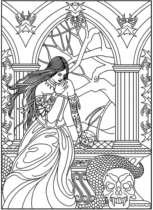 Coloring pages for adults: Legends