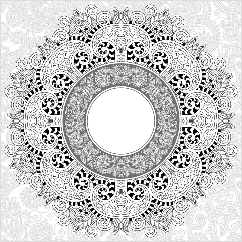 Coloring pages for adults: Mandala