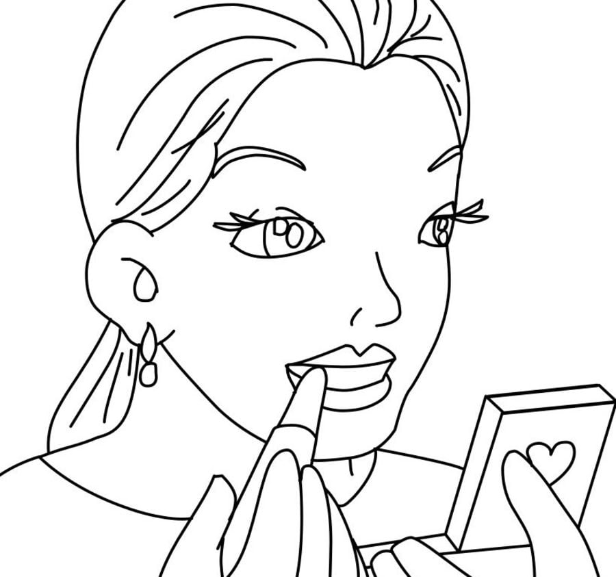 Coloring pages: Mom