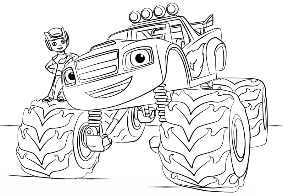 Disegni da colorare: Monster truck 4