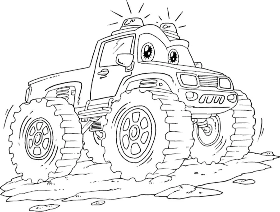 Disegni da colorare: Monster truck 5