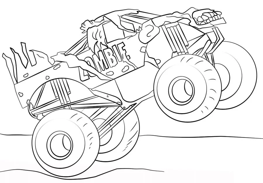 Disegni da colorare: Monster truck 6