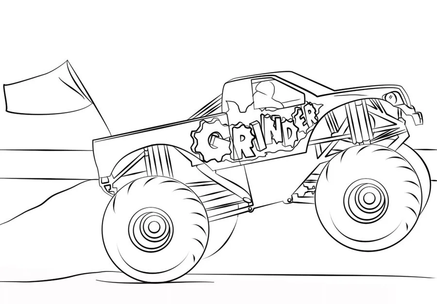 Disegni da colorare: Monster truck 7