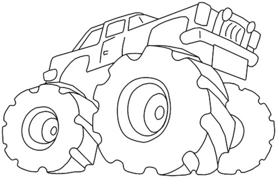 Disegni da colorare: Monster truck 8