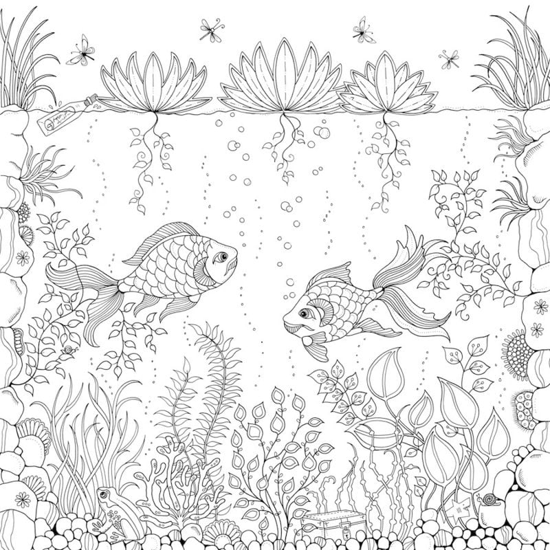 Coloring pages for adults: The Secret Garden